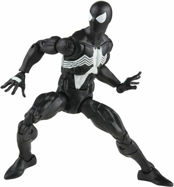 Symbiote Spider-Man Action Figure Toy, includes 4 Accessories: 4 Alternate Hands