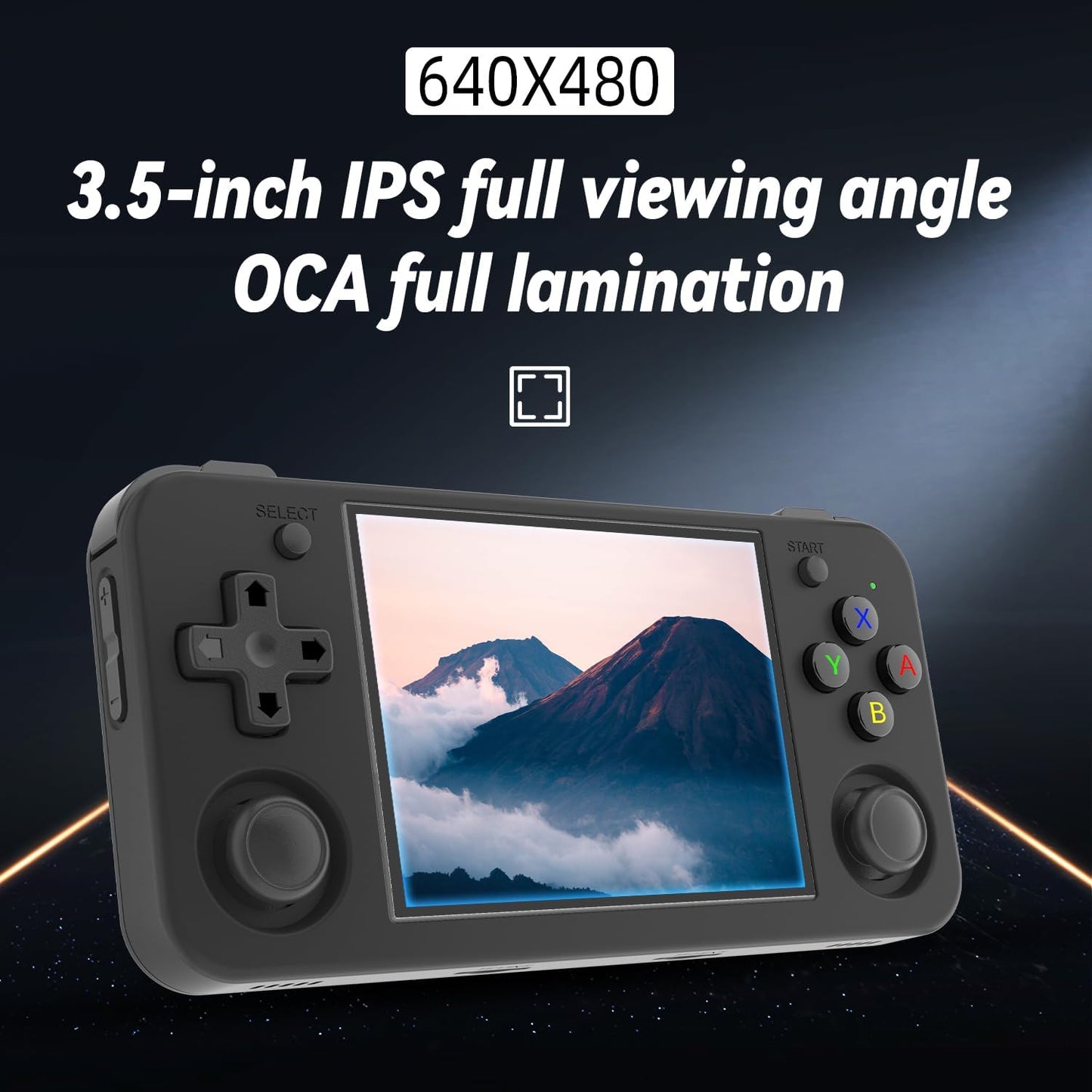 RG35XX H Handheld Game Console 3.5 Inch IPS Screen Linux System Retro Games Consoles Built-in 64G TF Card 5528 Classic Games Support HDMI and TV Output