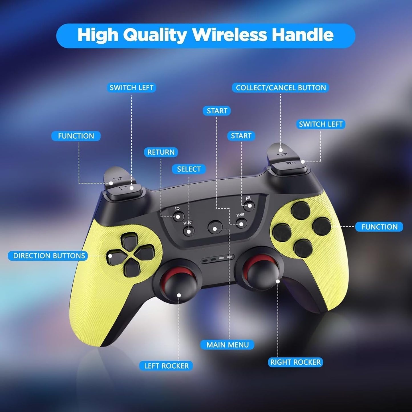 50,000+ Wireless Retro Game Stick, video game console, retro game console, HDMI TV Display Device HD Output, Revisit Classic Video Game Plug and Play, Premium Competitive Dual Controllers