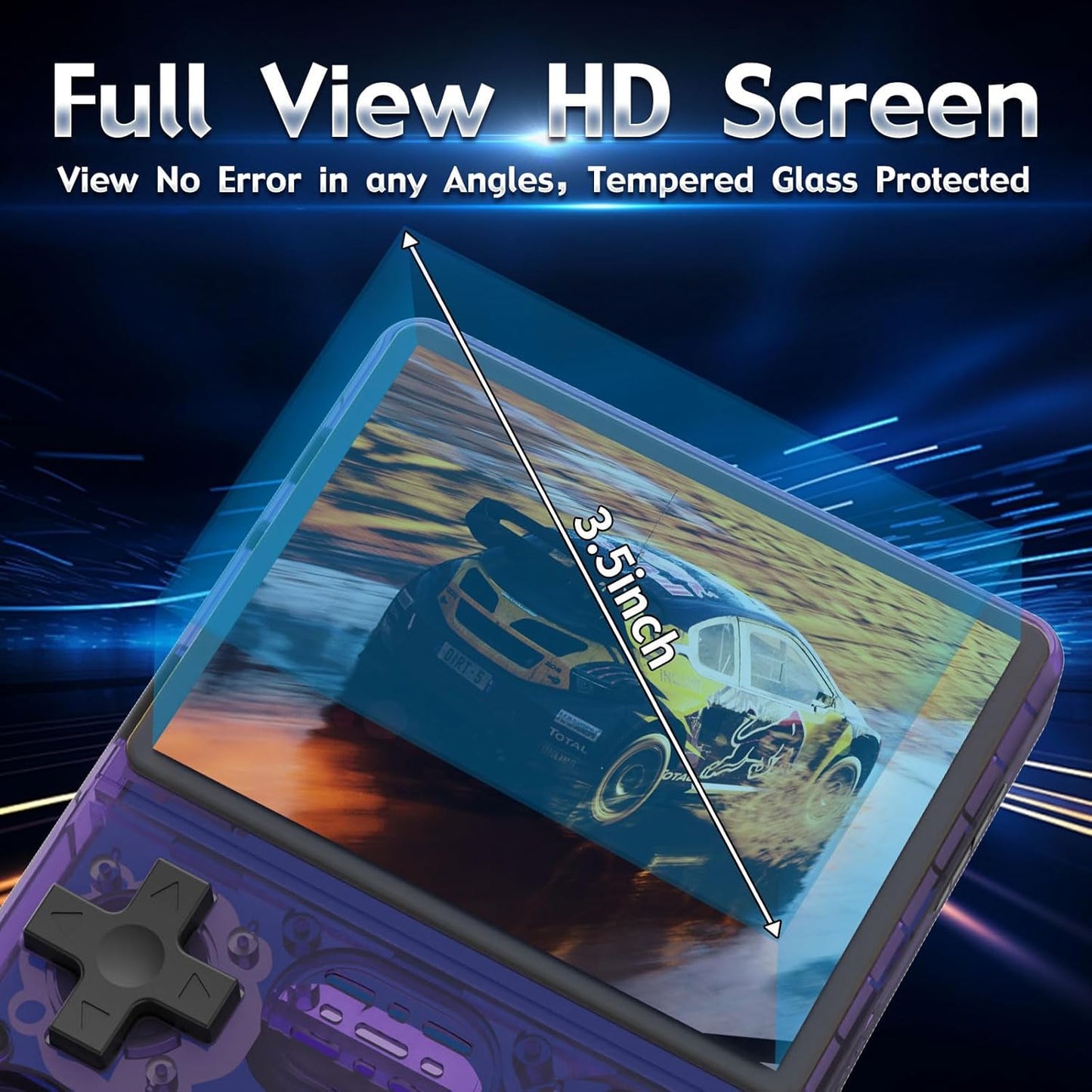 R36S Handheld Game Console,3.5 Inch IPS 1.5GHz RK3326 Handheld Emulator, 1GB DDR3L, Retro Gaming Console Handheld (128G)