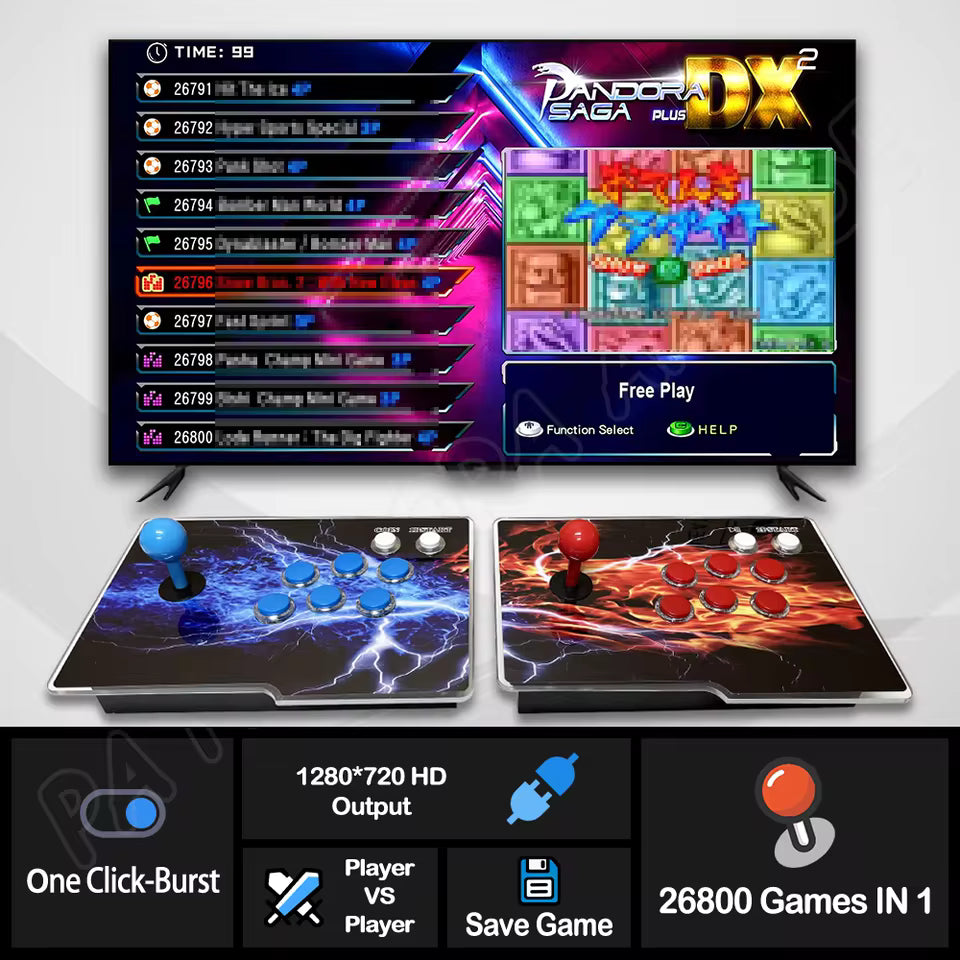 Pandora Saga DX2 Retro Arcade Box - Image 2