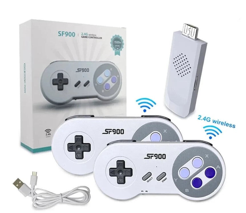 Super Retro Game Stick (SF900), HDMI, 4K, 1500+ Classic Games