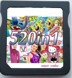 520 in 1 Game Cartridge, DS Game Pack Card Compilations, Super Combo Multicart for DS, NDSL